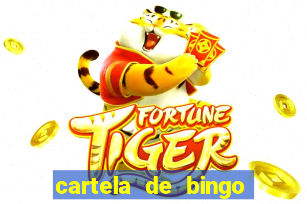 cartela de bingo pra imprimir